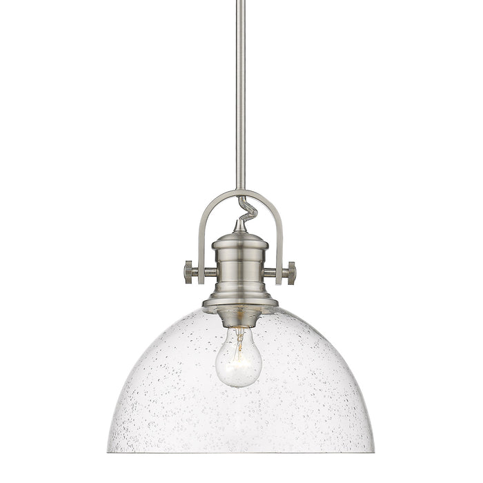 Golden 3118-L PW-SD One Light Pendant, Pewter