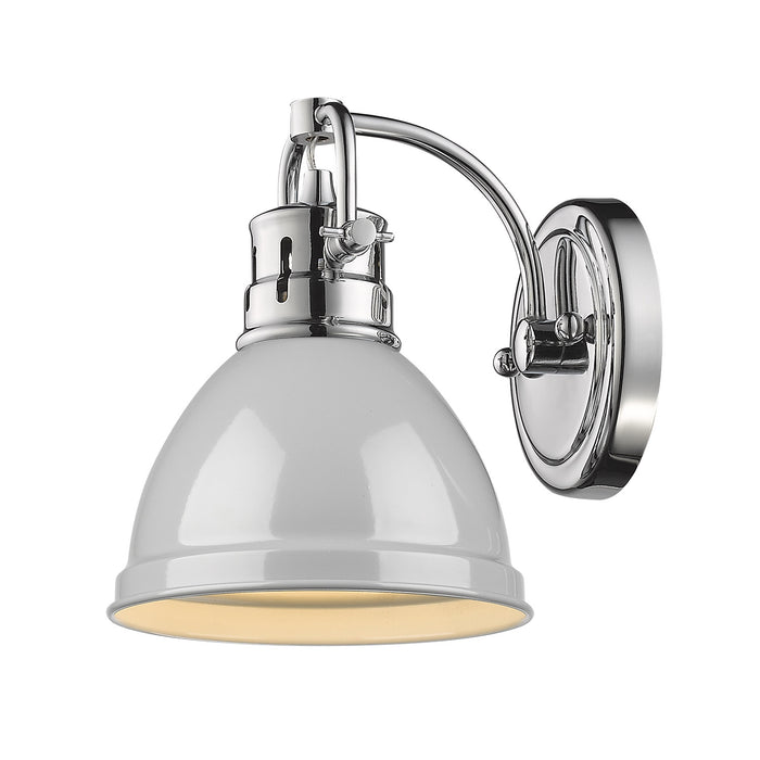 Golden 3602-BA1 CH-GY One Light Bath Vanity, Chrome