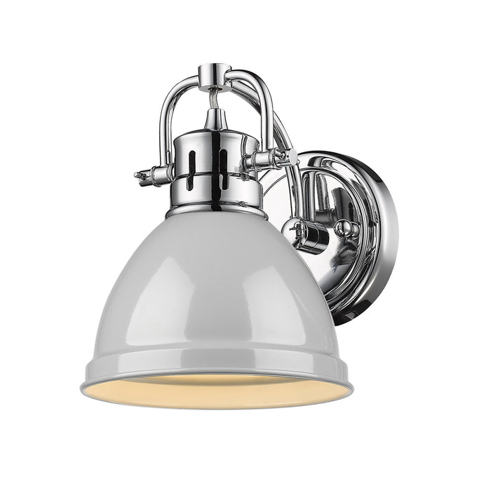 Golden 3602-BA1 CH-GY One Light Bath Vanity, Chrome