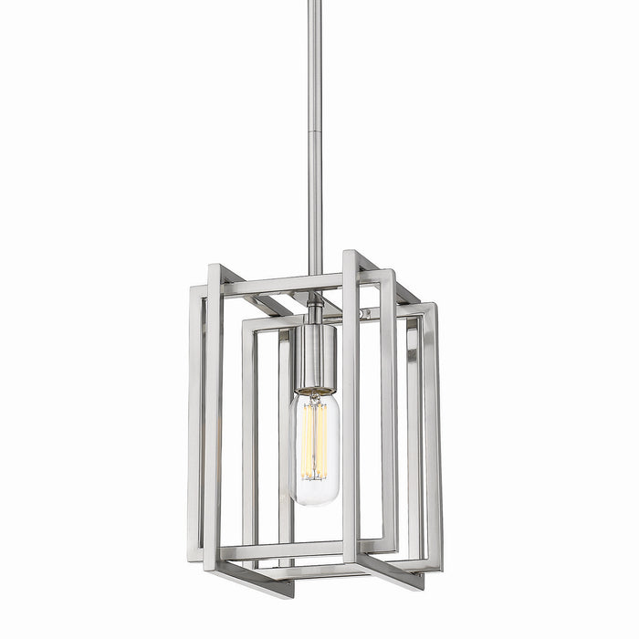 Golden 6070-M1L PW-PW One Light Mini Pendant, Pewter