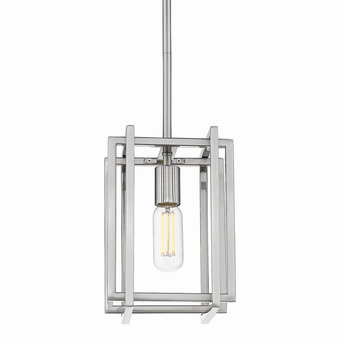Golden 6070-M1L PW-PW One Light Mini Pendant, Pewter