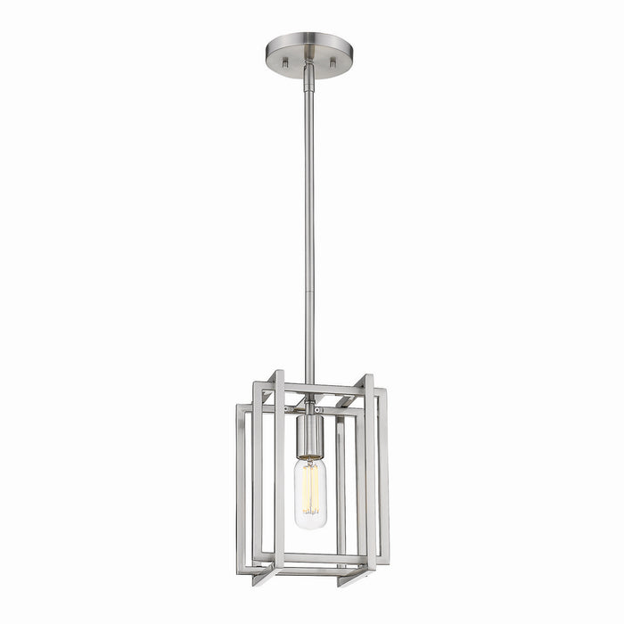 Golden 6070-M1L PW-PW One Light Mini Pendant, Pewter