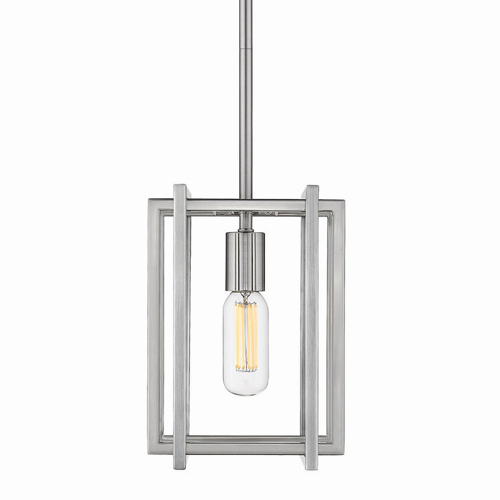 Golden 6070-M1L PW-PW One Light Mini Pendant, Pewter