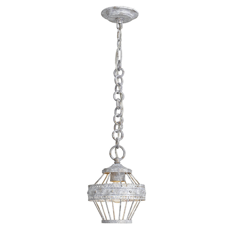 Golden 7856-M1L OY One Light Mini Pendant, Oyster