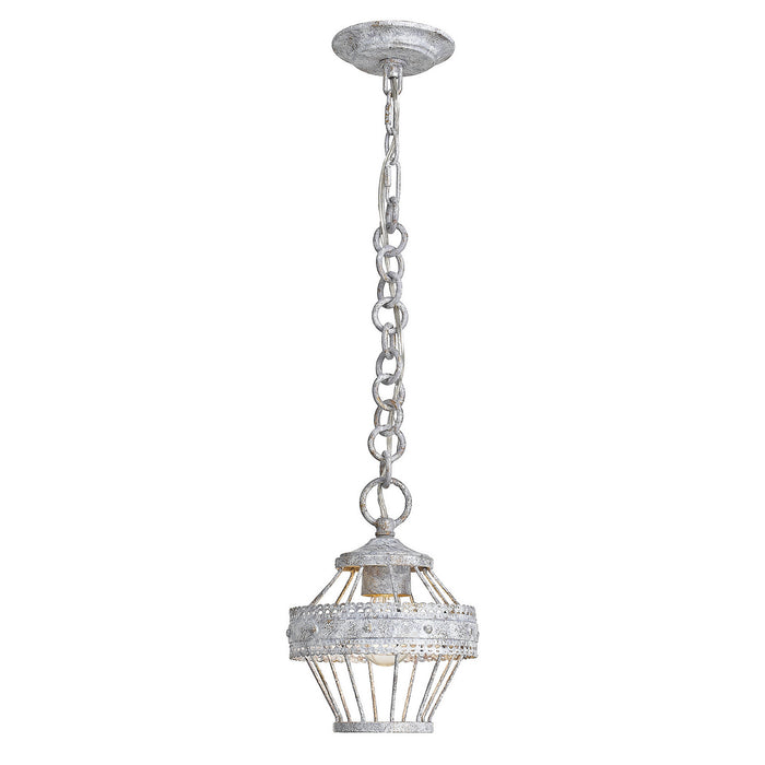 Golden 7856-M1L OY One Light Mini Pendant, Oyster