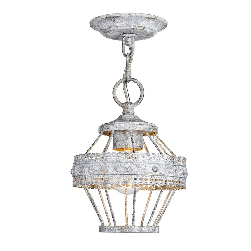 Golden 7856-M1L OY One Light Mini Pendant, Oyster