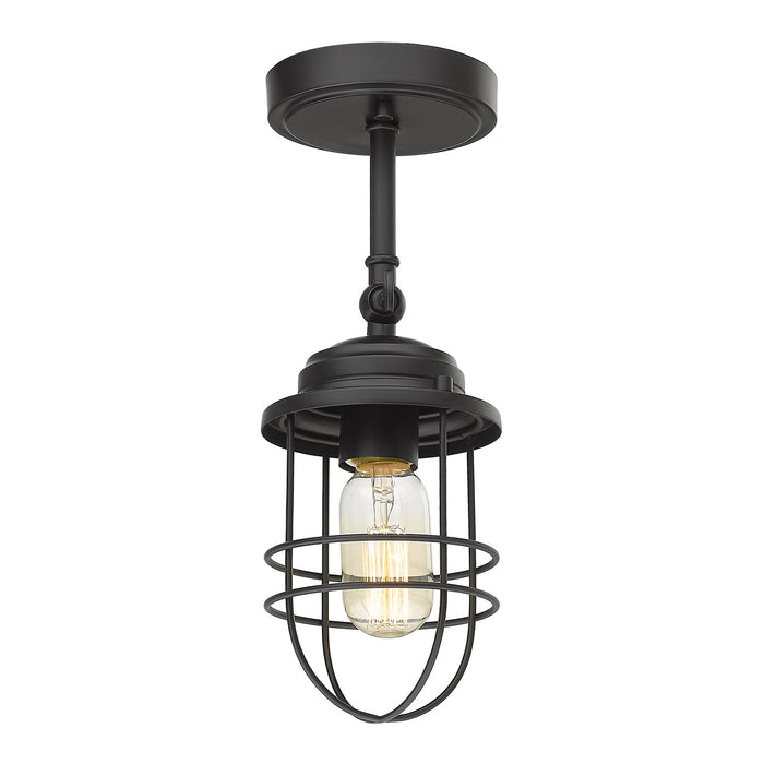 Golden 9808-1W BLK One Light Wall Sconce, Matte Black