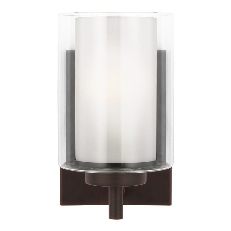 Generation Lighting 4137301EN3-710 One Light Wall / Bath Sconce, Bronze