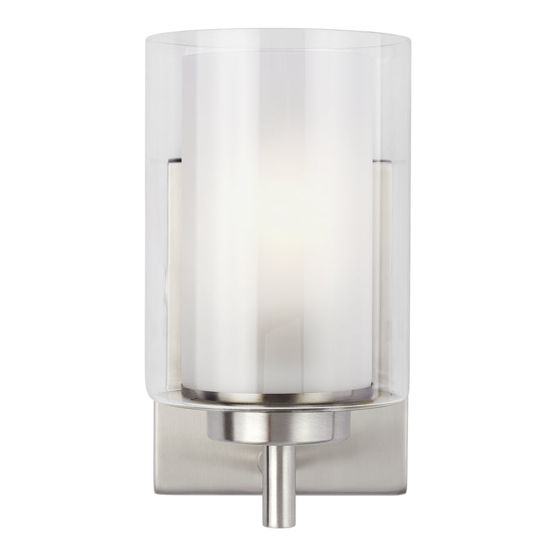 Generation Lighting 4137301EN3-962 One Light Wall / Bath Sconce, Brushed Nickel