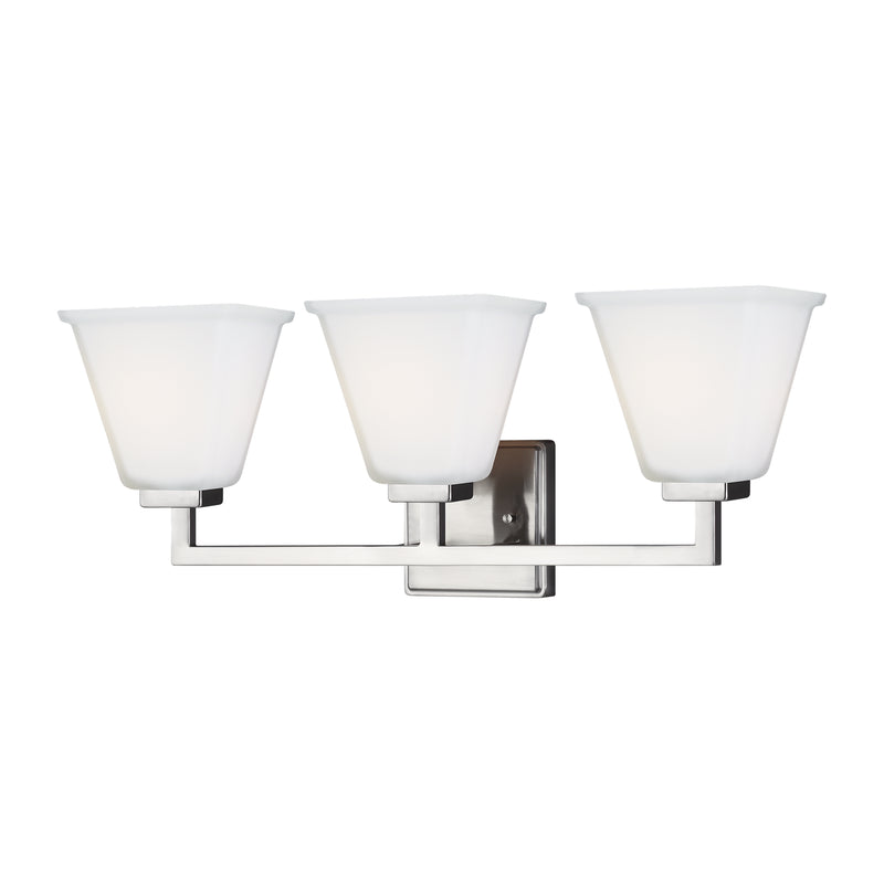 Generation Lighting 4413703-962 Three Light Wall / Bath, Brushed Nickel