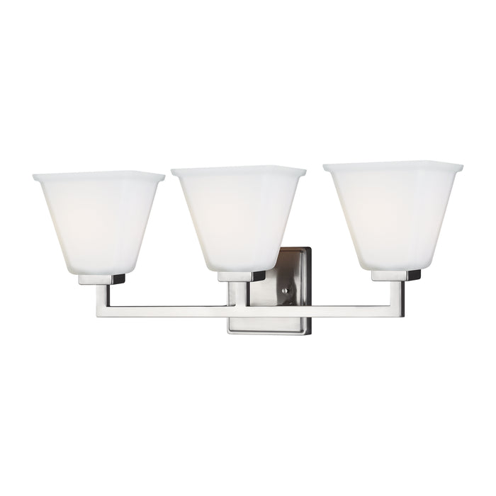 Generation Lighting 4413703EN3-962 Three Light Wall / Bath, Brushed Nickel