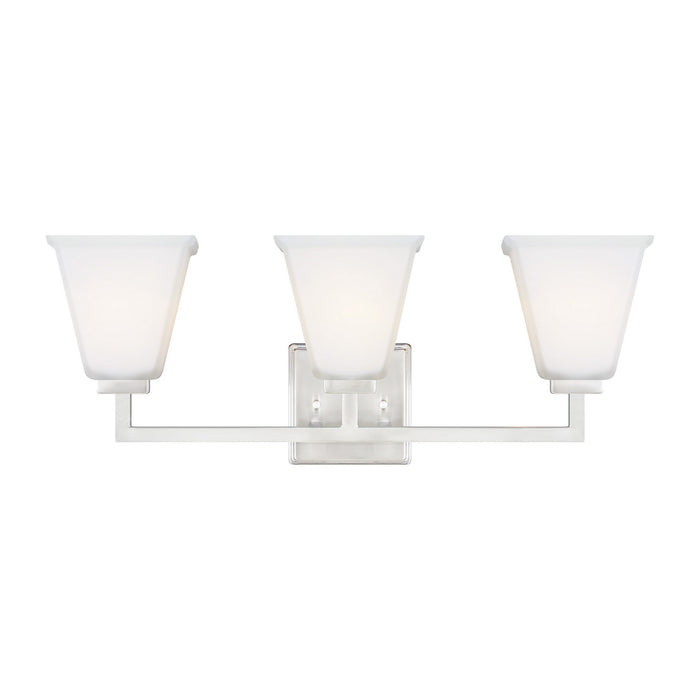 Generation Lighting 4413703EN3-962 Three Light Wall / Bath, Brushed Nickel