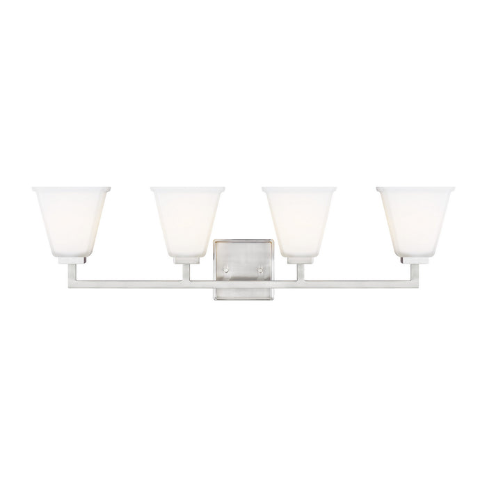 Generation Lighting 4413704-962 Four Light Wall / Bath, Brushed Nickel
