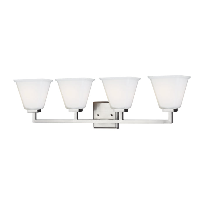 Generation Lighting 4413704EN3-962 Four Light Wall / Bath, Brushed Nickel