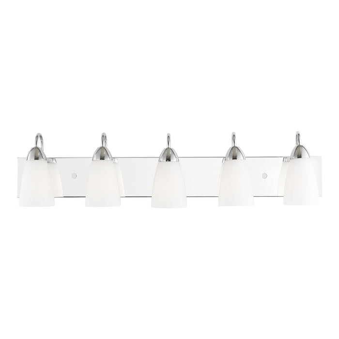 Generation Lighting 4420205-05 Five Light Wall / Bath, Chrome