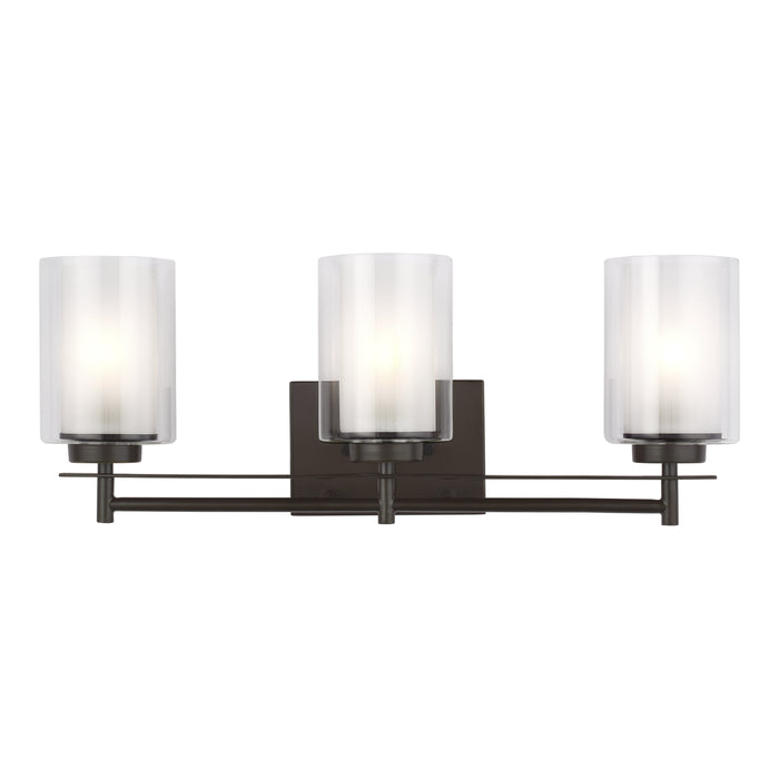 Generation Lighting 4437303-710 Three Light Wall / Bath, Bronze