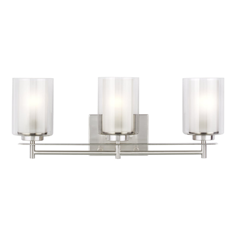 Generation Lighting 4437303EN3-962 Three Light Wall / Bath, Brushed Nickel