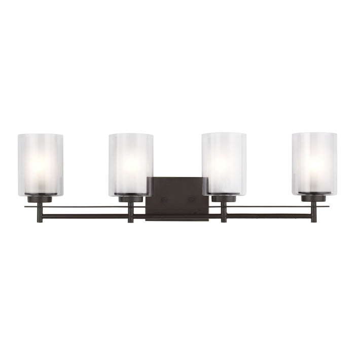 Generation Lighting 4437304-710 Four Light Wall/ Bath, Bronze
