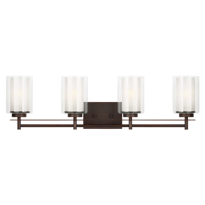Generation Lighting 4437304-710 Four Light Wall/ Bath, Bronze