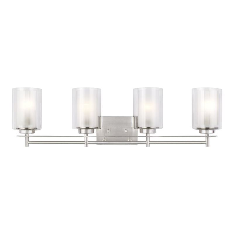 Generation Lighting 4437304EN3-962 Four Light Wall / Bath, Brushed Nickel