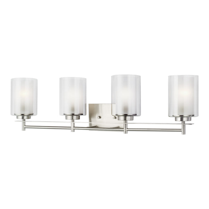 Generation Lighting 4437304EN3-962 Four Light Wall / Bath, Brushed Nickel