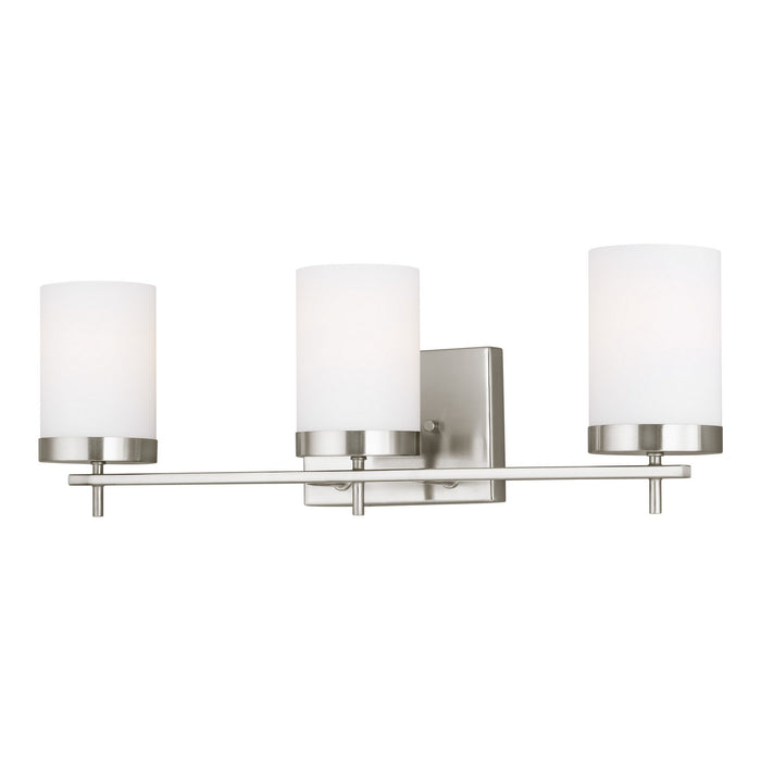 Visual Comfort Studio 4490303-962 Three Light Wall / Bath, Brushed Nickel