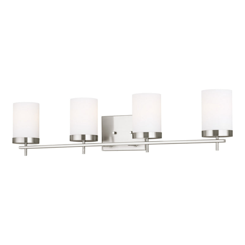 Visual Comfort Studio 4490304-962 Four Light Wall / Bath, Brushed Nickel
