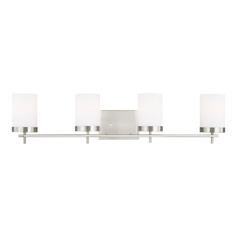 Visual Comfort Studio 4490304EN3-962 Four Light Wall / Bath, Brushed Nickel