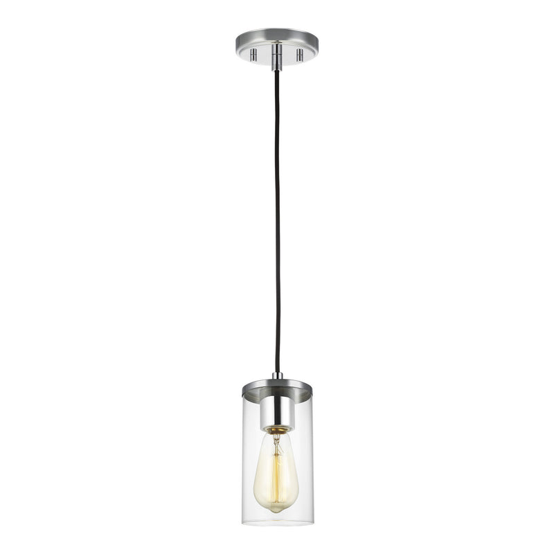 Visual Comfort Studio 6190301-05 One Light Mini-Pendant, Chrome
