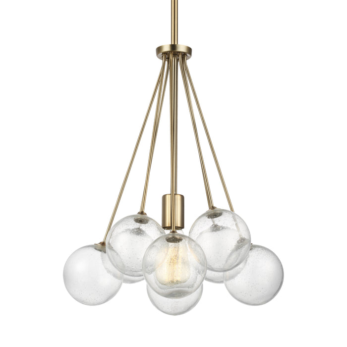 Visual Comfort Studio 6514301-848 One Light Pendant, Satin Brass