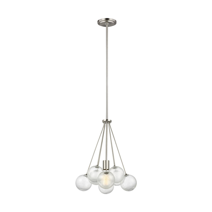 Visual Comfort Studio 6514301-962 One Light Pendant, Brushed Nickel