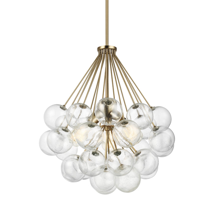 Visual Comfort Studio 6514303-848 Three Light Pendant, Satin Brass