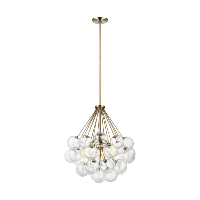 Visual Comfort Studio 6514303-848 Three Light Pendant, Satin Brass