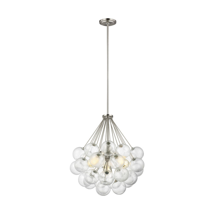 Visual Comfort Studio 6514303-962 Three Light Pendant, Brushed Nickel