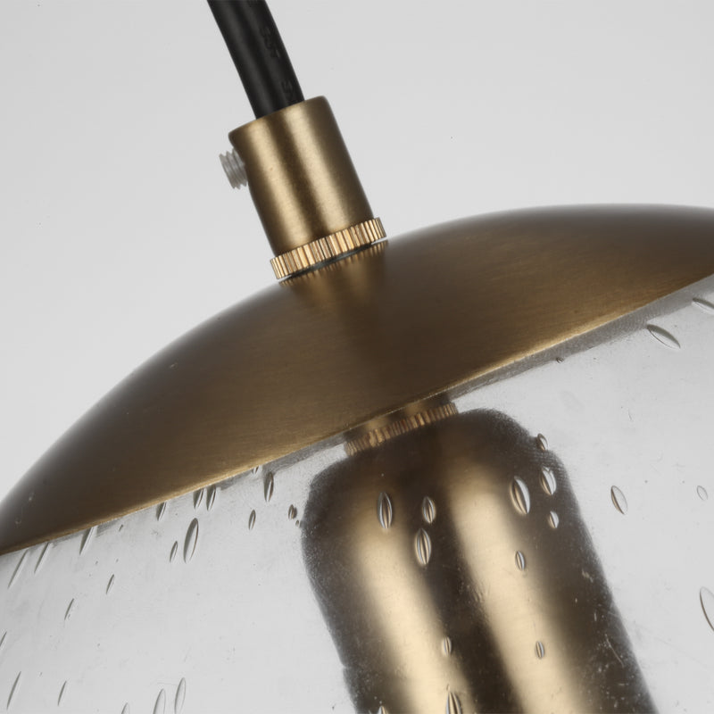 Visual Comfort Studio 6601801-848 One Light Pendant, Satin Brass