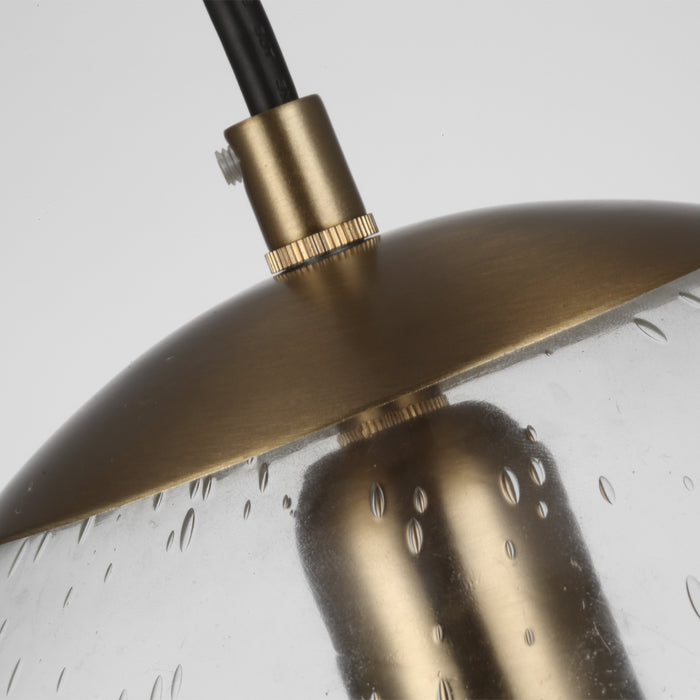 Visual Comfort Studio 6601801-848 One Light Pendant, Satin Brass