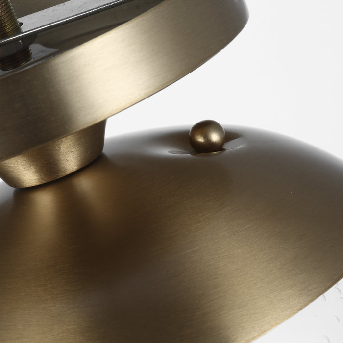 Visual Comfort Studio 7501801-848 One Light Wall / Ceiling Semi-Flush Mount, Satin Brass