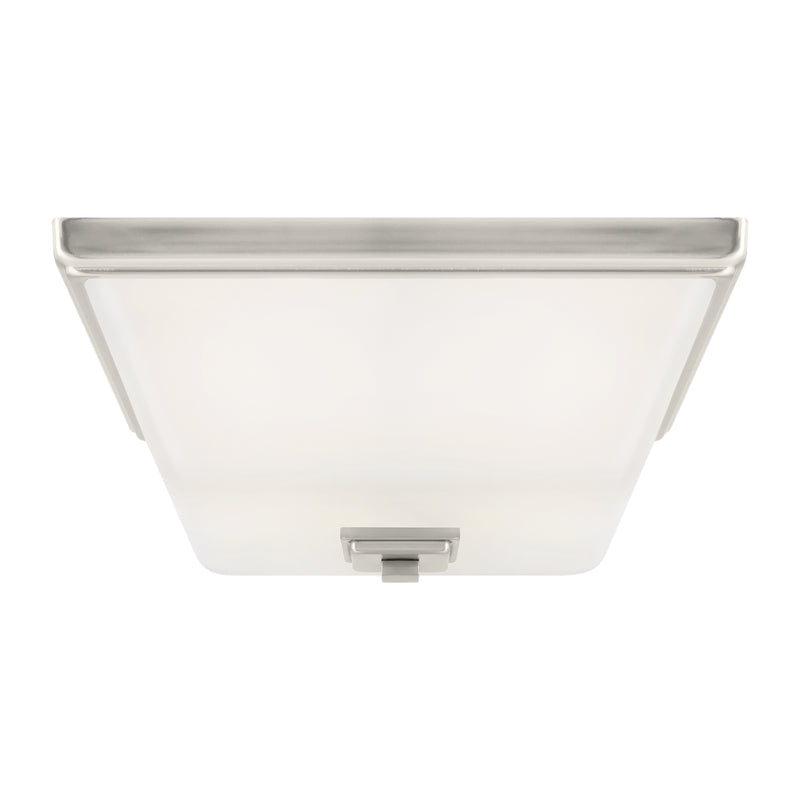 Generation Lighting 7513702-962 Two Light Flush Mount, Brushed Nickel