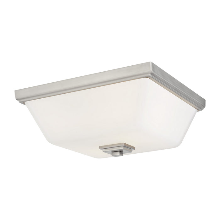 Generation Lighting 7513702EN3-962 Two Light Flush Mount, Brushed Nickel