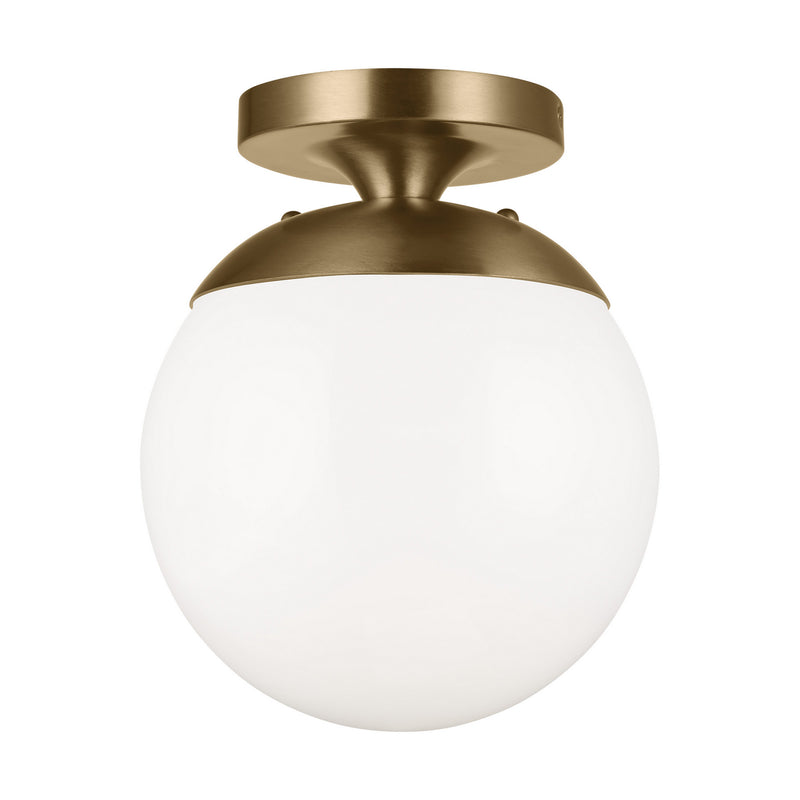 Visual Comfort Studio 7518-848 One Light Wall / Ceiling Semi-Flush Mount, Satin Brass