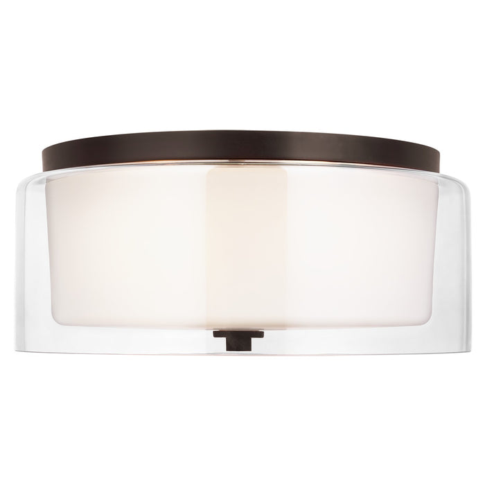 Generation Lighting 7537302EN3-710 Two Light Flush Mount, Bronze
