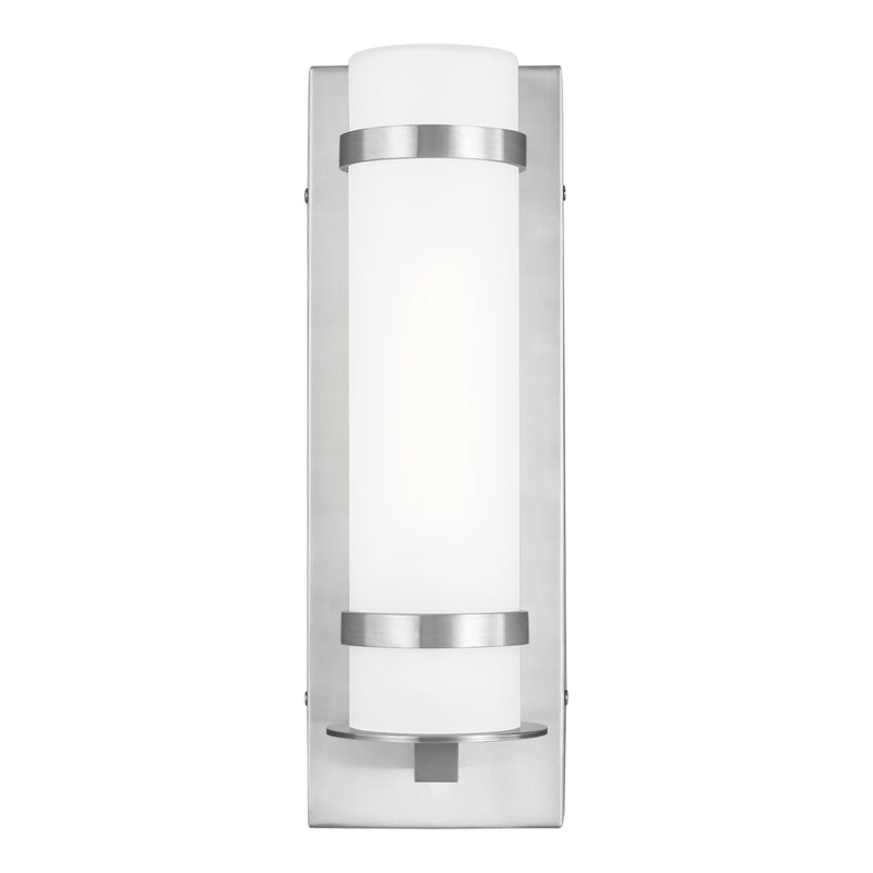 Generation Lighting 8518301EN3-04 One Light Outdoor Wall Lantern, Satin Aluminum