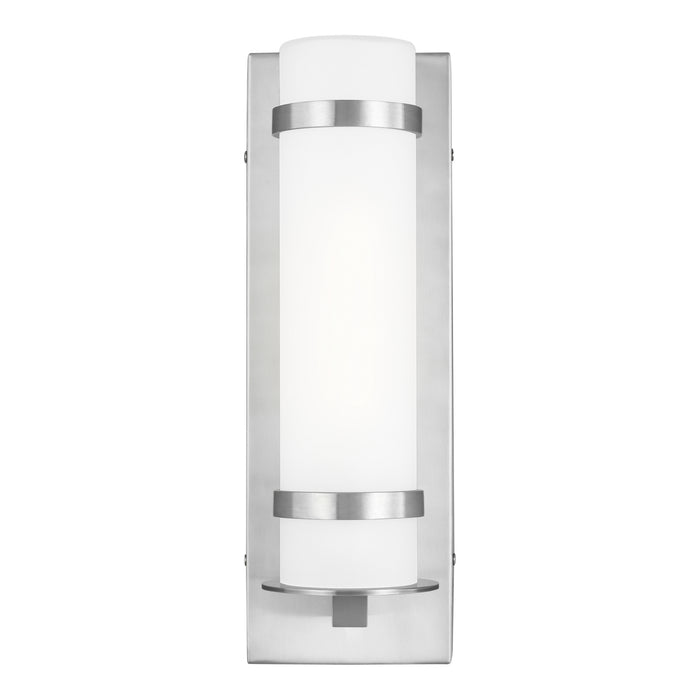 Generation Lighting 8518301EN3-04 One Light Outdoor Wall Lantern, Satin Aluminum