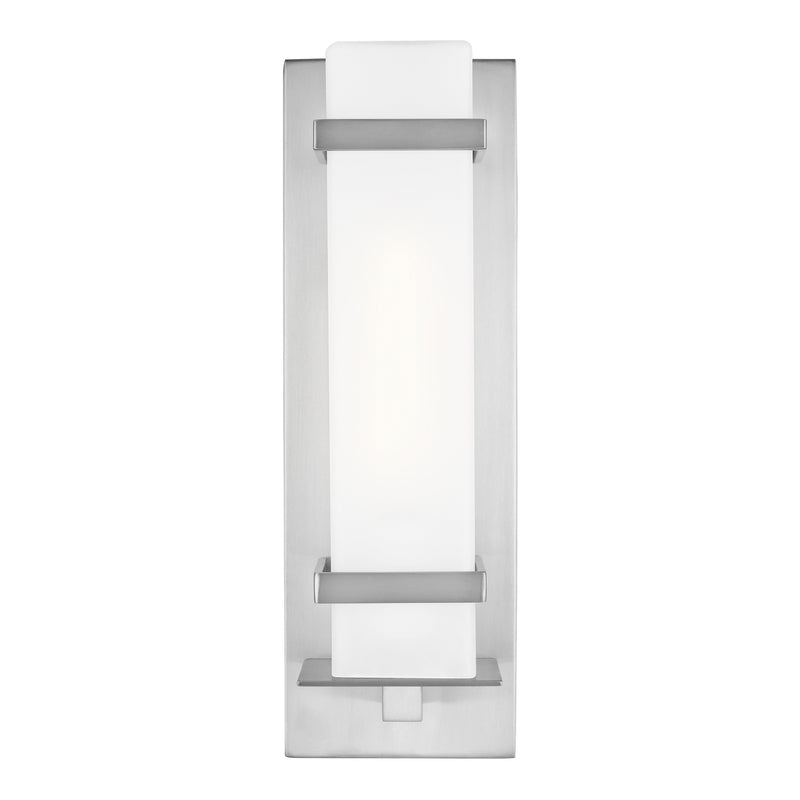 Generation Lighting 8520701EN3-04 One Light Outdoor Wall Lantern, Satin Aluminum