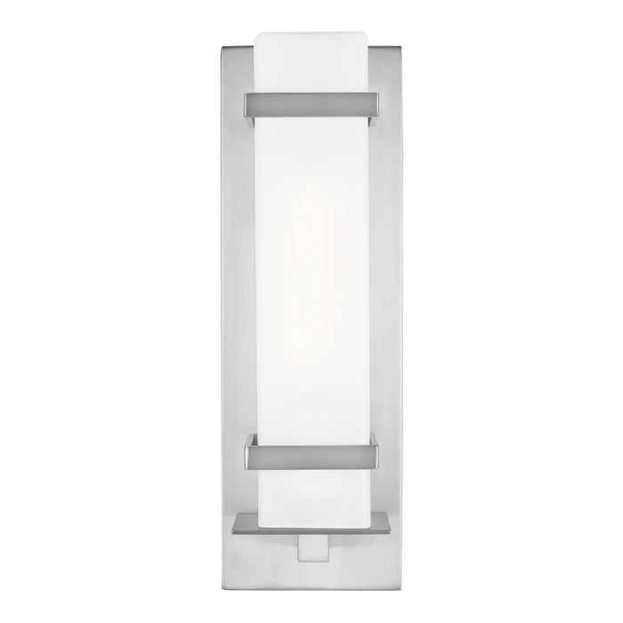 Generation Lighting 8520701EN3-04 One Light Outdoor Wall Lantern, Satin Aluminum