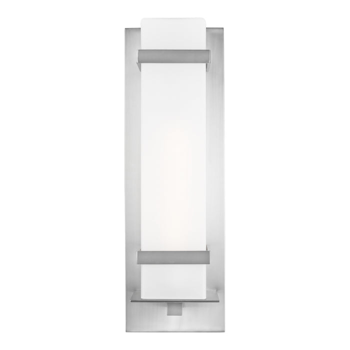 Generation Lighting 8720701EN3-04 One Light Outdoor Wall Lantern, Satin Aluminum