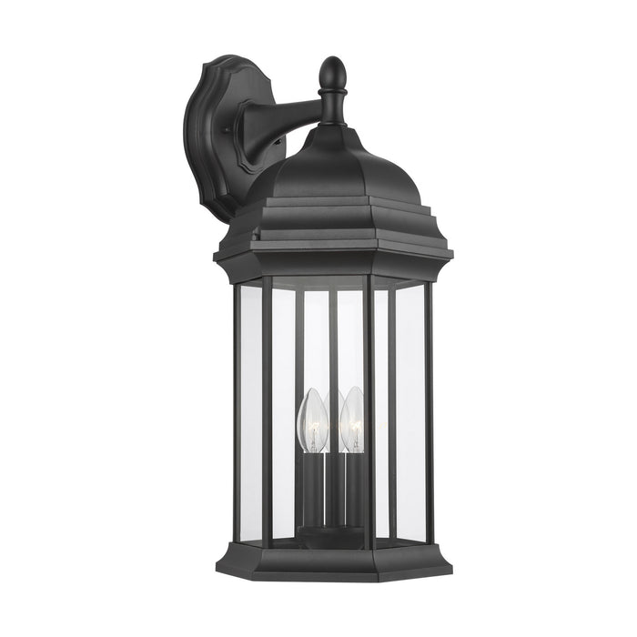 Generation Lighting 8738703EN-12 Three Light Outdoor Wall Lantern, Black