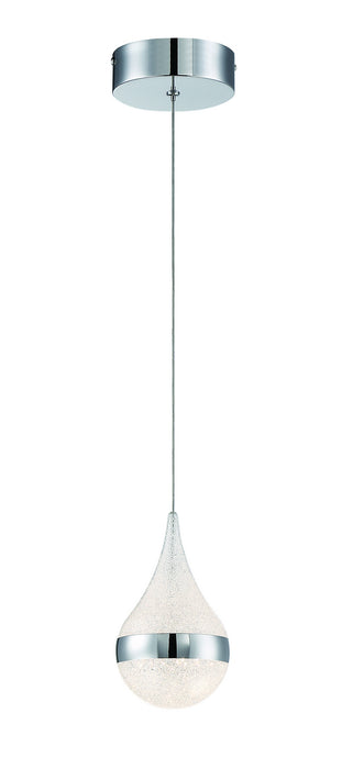 George Kovacs P1453-077-L LED Mini Pendant, Chrome