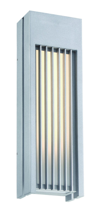 George Kovacs P1753-295-L LED Outdoor Wall Sconce, Sand Silver