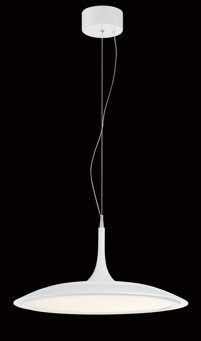 George Kovacs P1781-044B-L LED Pendant, Matte White